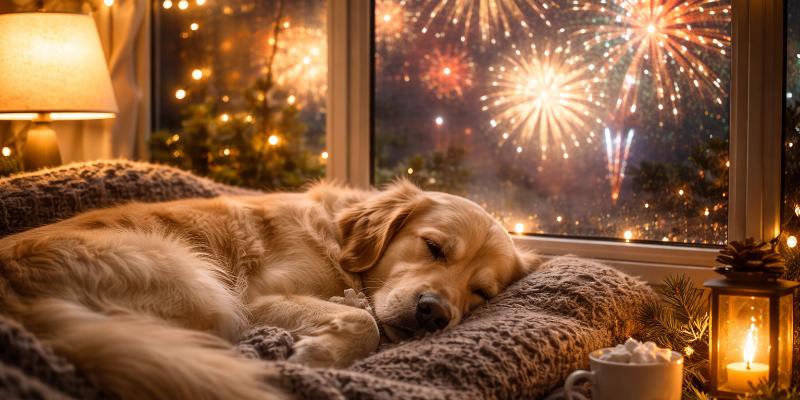 Czworonogi w Sylwestra cierpią z powodu hałasu fajerwerków? 