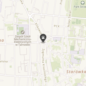 Cztery Łapy na mapie