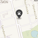 Cztery Łapy na mapie