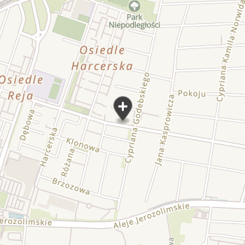 Cztery Łapy na mapie